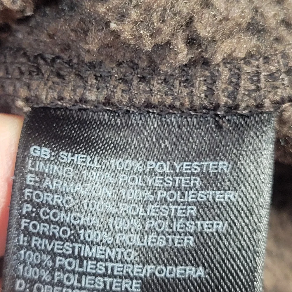 The North Face Brown Fleece Quarter‎ Zip Pullover Mens Size Large